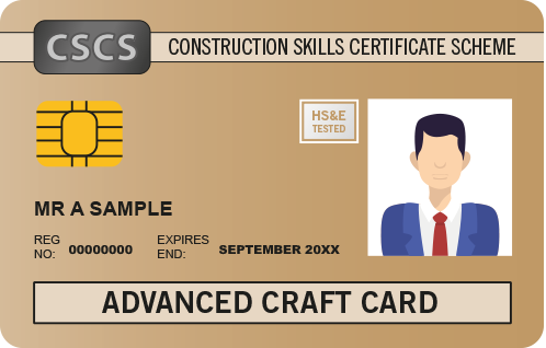 Example of a Gold Skilled Worker card
